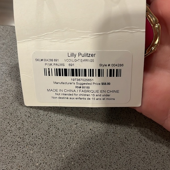 Lilly Pulitzer moonlight earrings - Picture 4 of 4